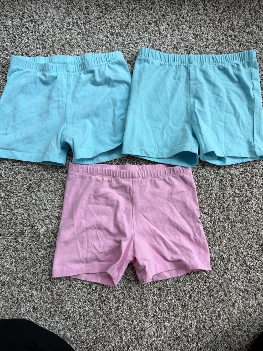 3 - Children's Place girls size medium 7/8 cartwheel shorts aqua & pink